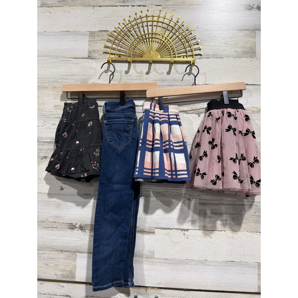 Jordache Jeans Skirts Skort Bundle Girls 6 Slim / 6 Denim Tulle EUC